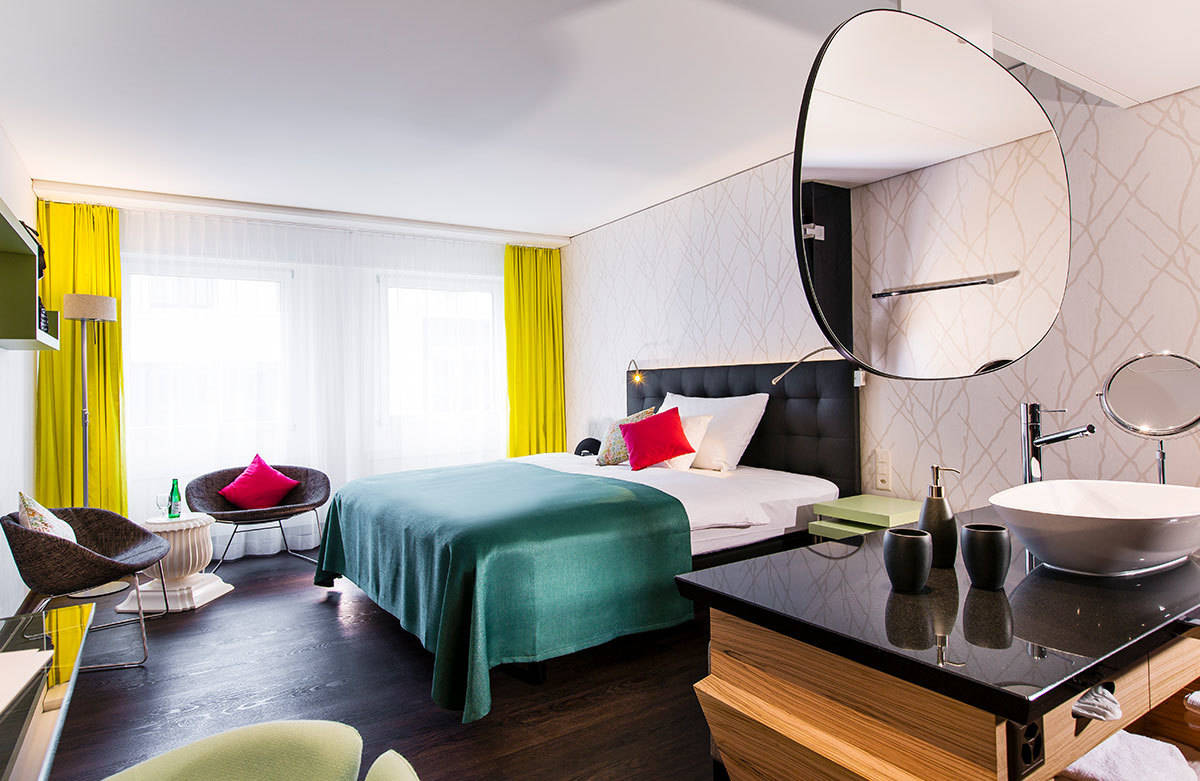 Stilvolles Hotelzimmer im Arte Konferenzhotel Olten für Seminar-Teilnehmende